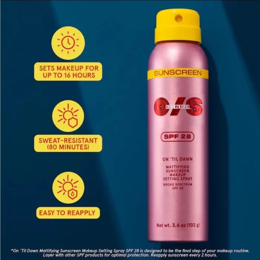 ONE/SIZE On 'Til Dawn Mattifying Sunscreen Makeup Setting Spray